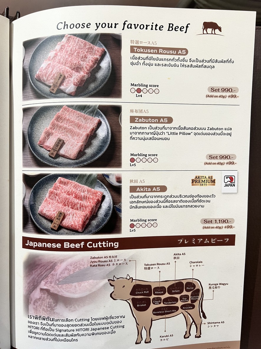 Hitori Shabu menu 4