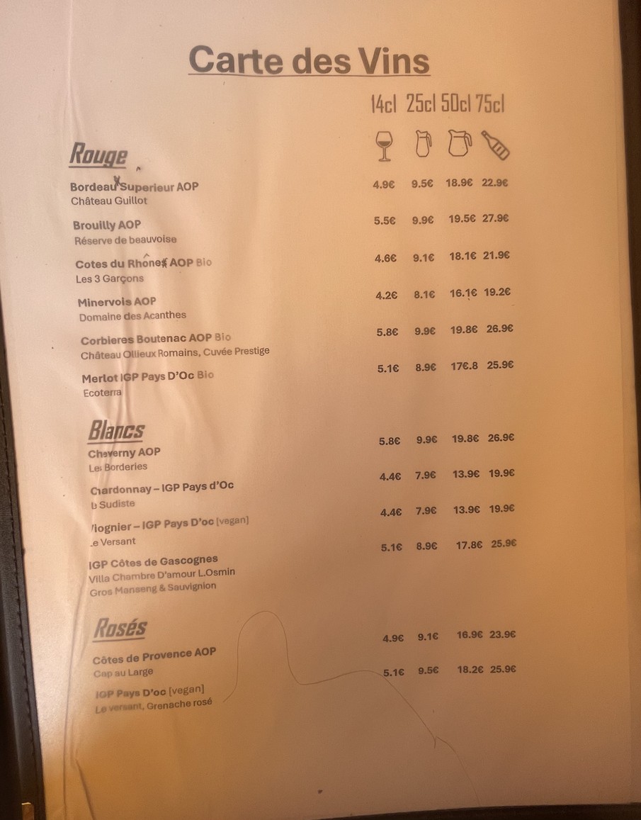 Chez maman menu 4