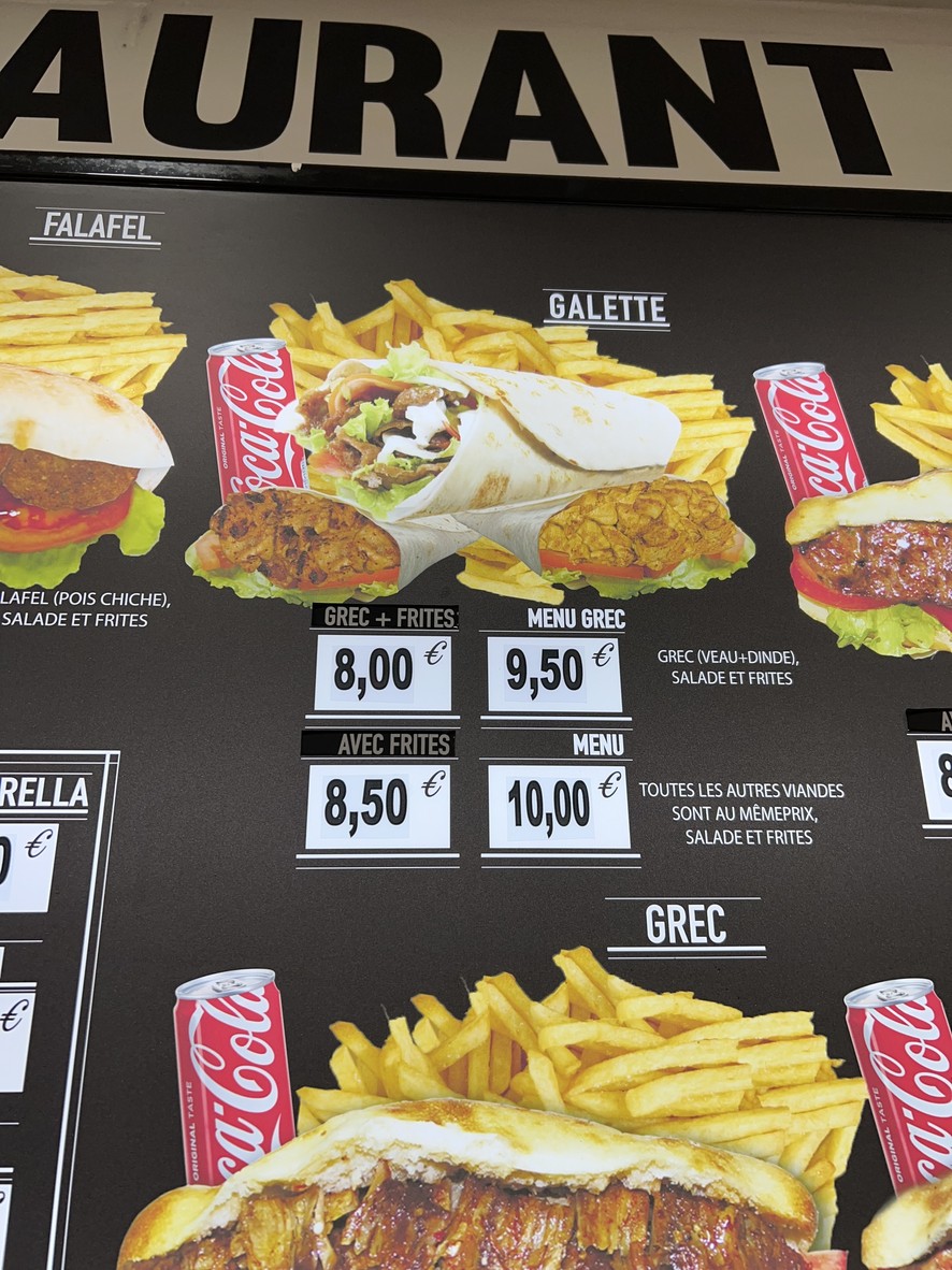 Restaurante Bodrum Gare de Lyon menu 3