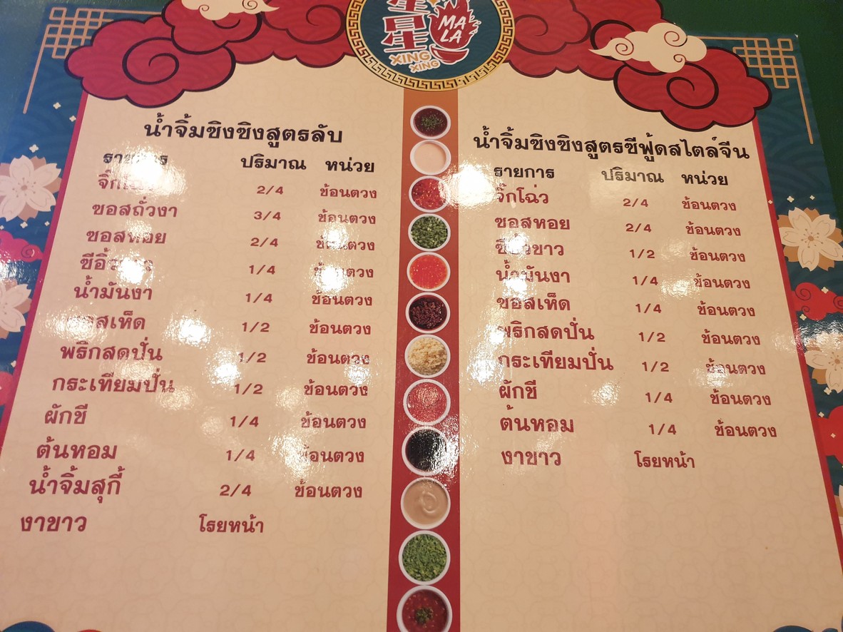Xīngxīng mǎlà wénguān dàixīngxīng má là menu 3