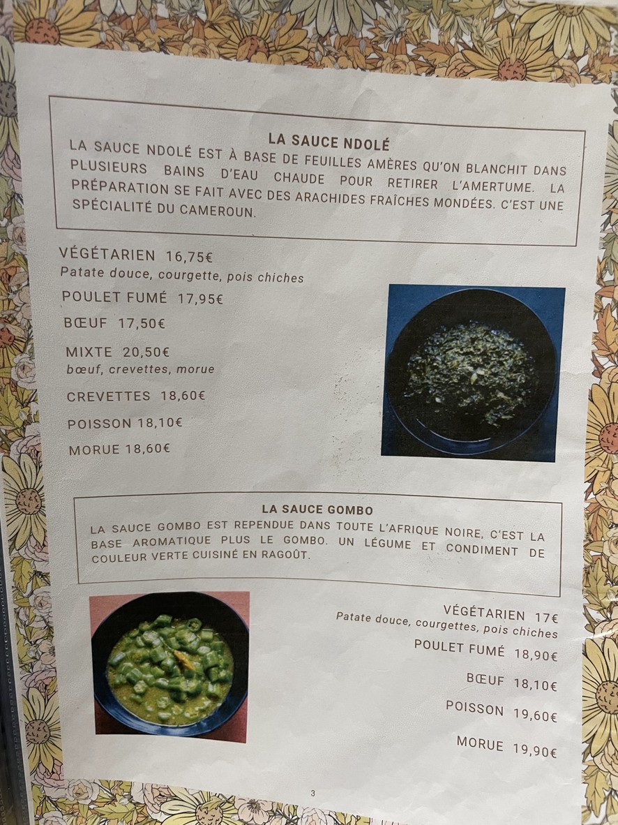 Rio dos Camaraos menu 2