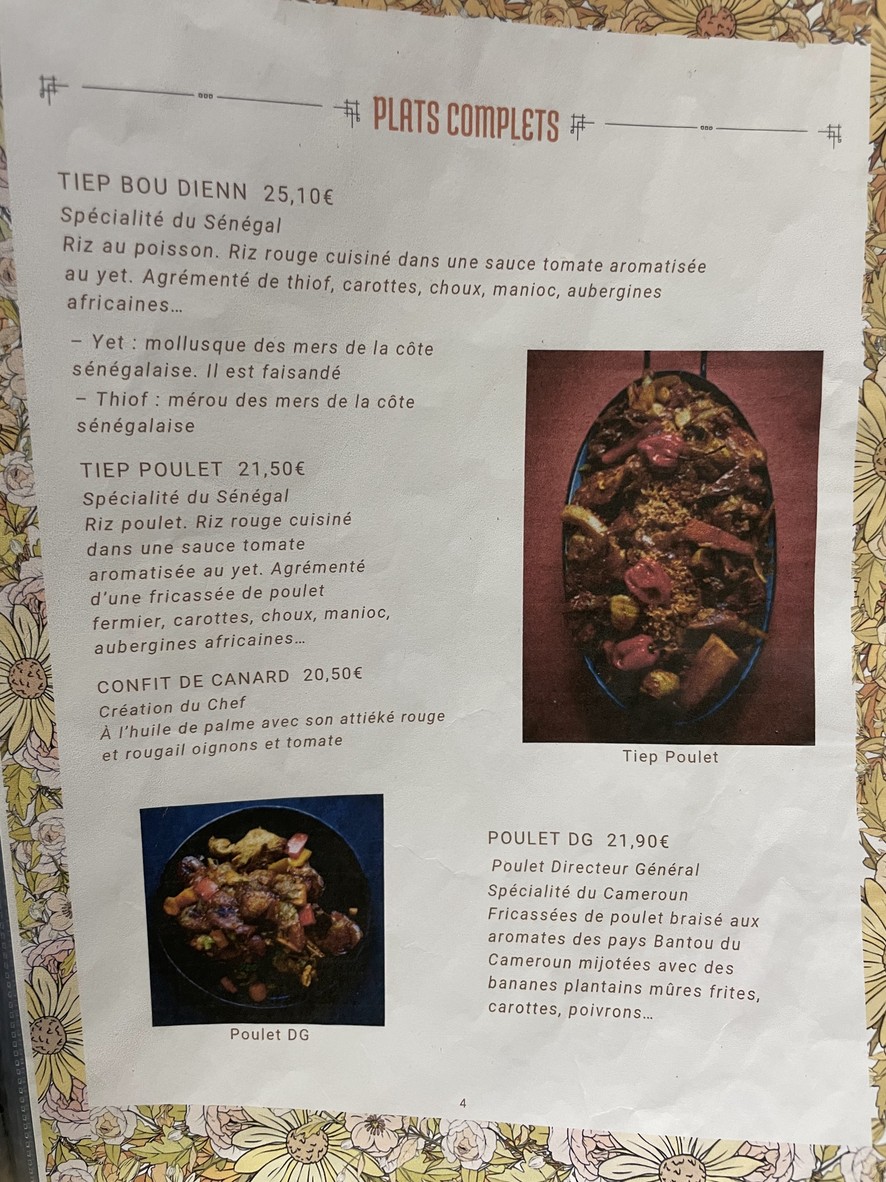 Rio dos Camaraos menu 3
