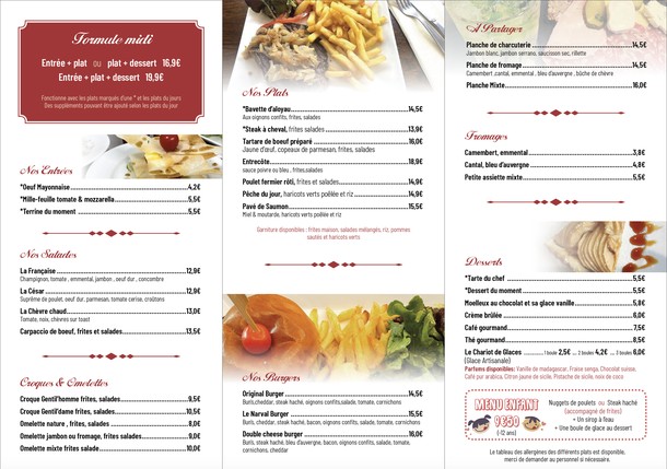 Restaurant brasserie Le Narval