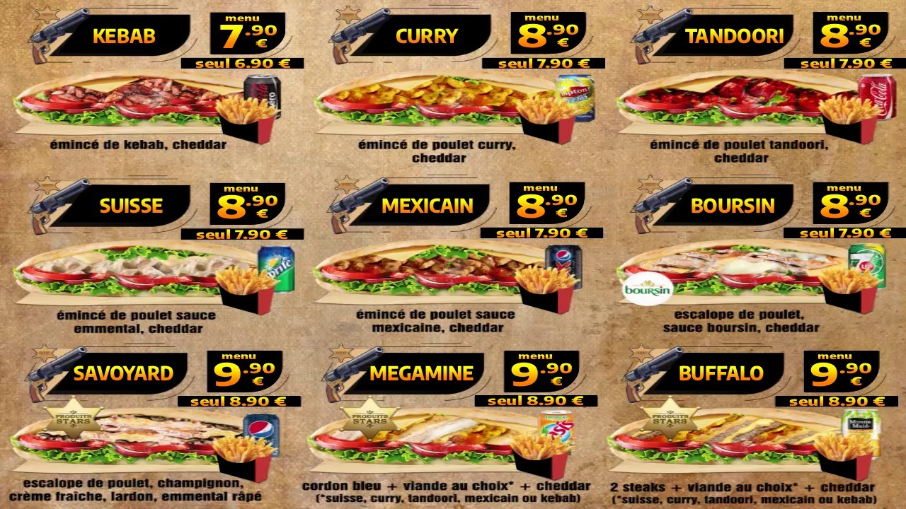 MIAMINE menu 2
