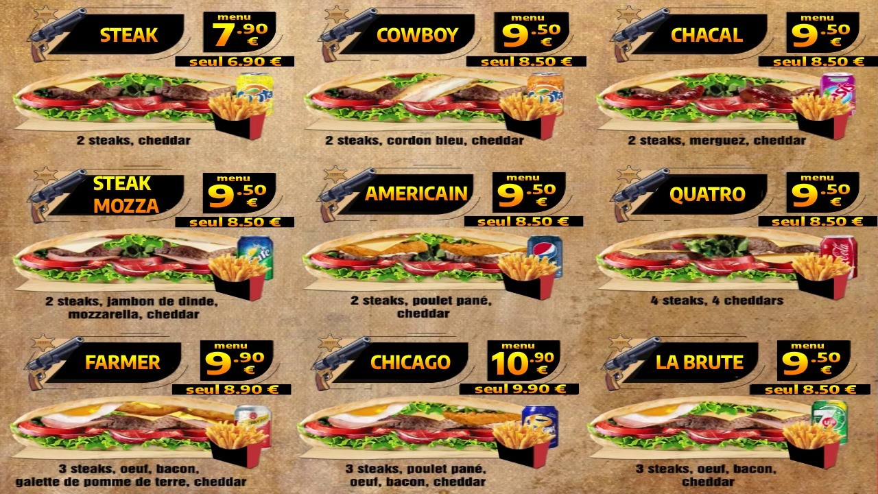 MIAMINE menu 3