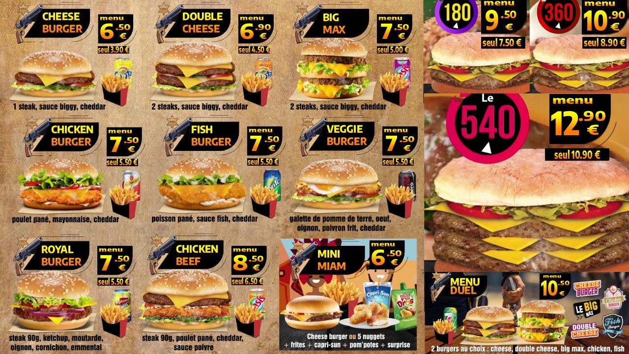 MIAMINE menu 4