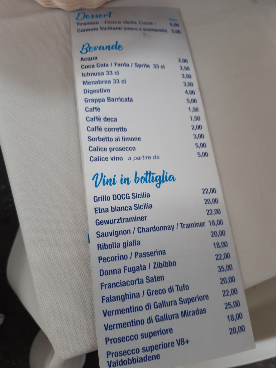 Ristorante Il Siciliano Fish menu 2