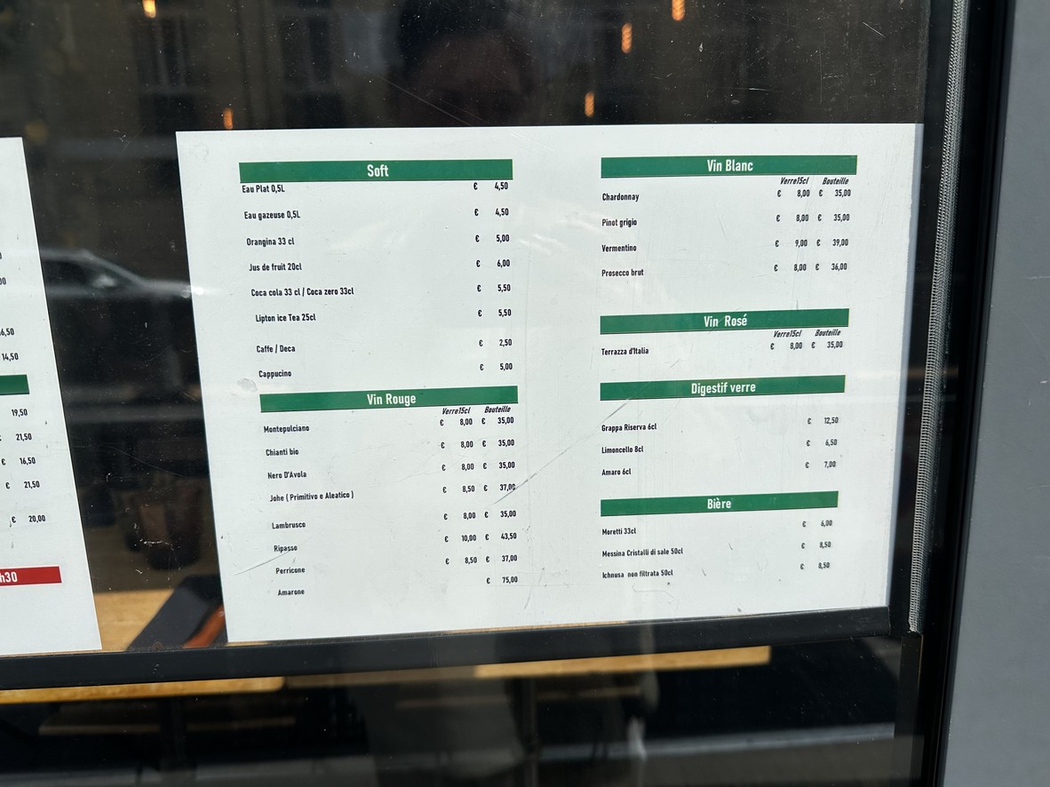 Arrivederci pizzeria menu 4