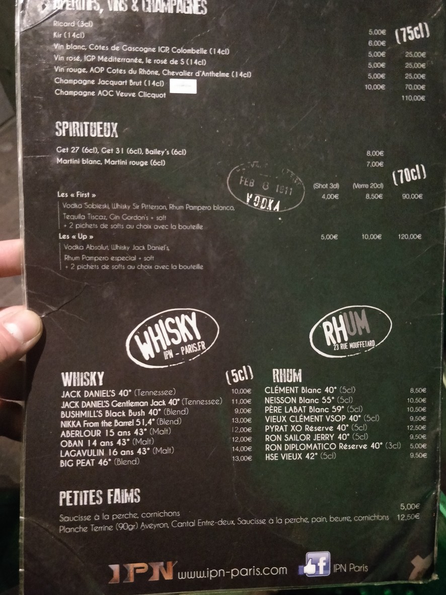 IPN menu 1