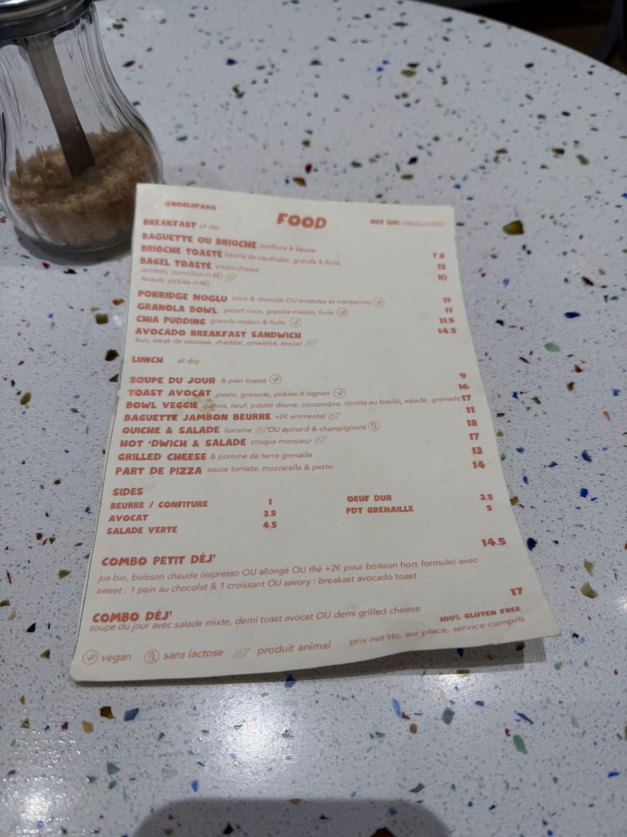 Noglu menu 1