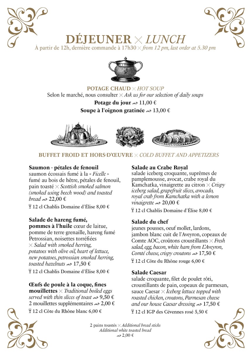 Sébastien Gaudard menu 1