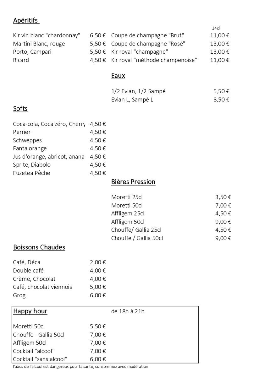 Le Tire Bouchon menu 4