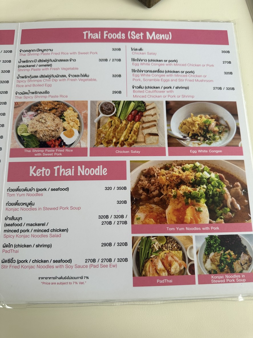 Keto connect Cafe menu 3