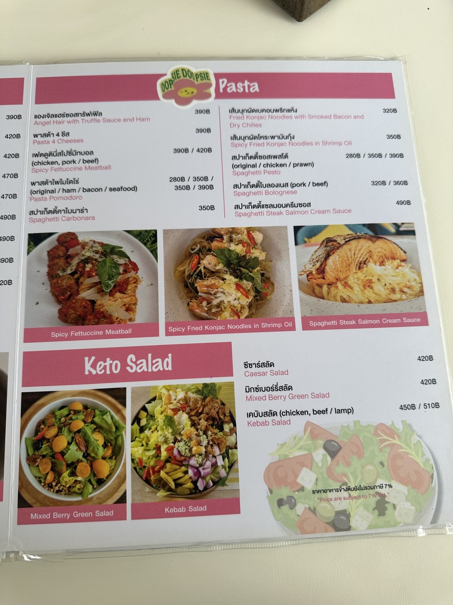 Keto connect Cafe menu 5