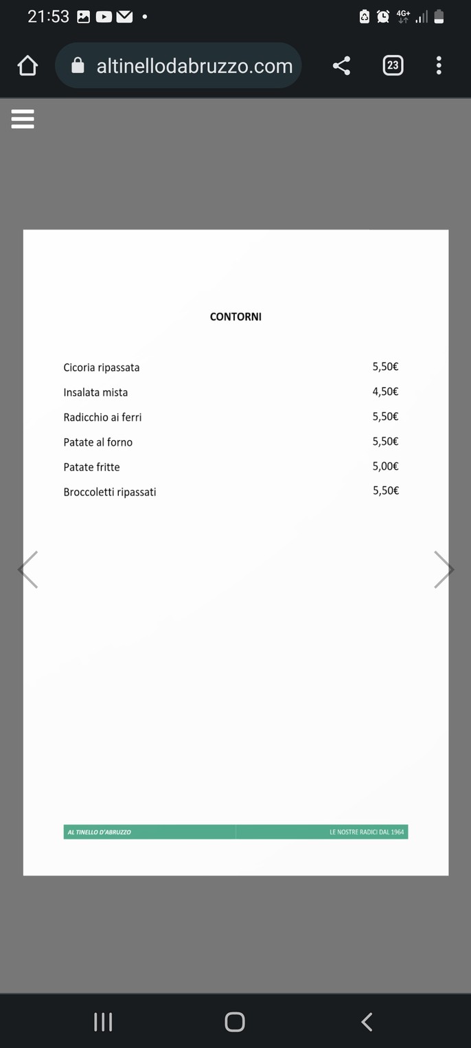 Ristorante Al Tinello D'Abruzzo dal 1964 menu 4
