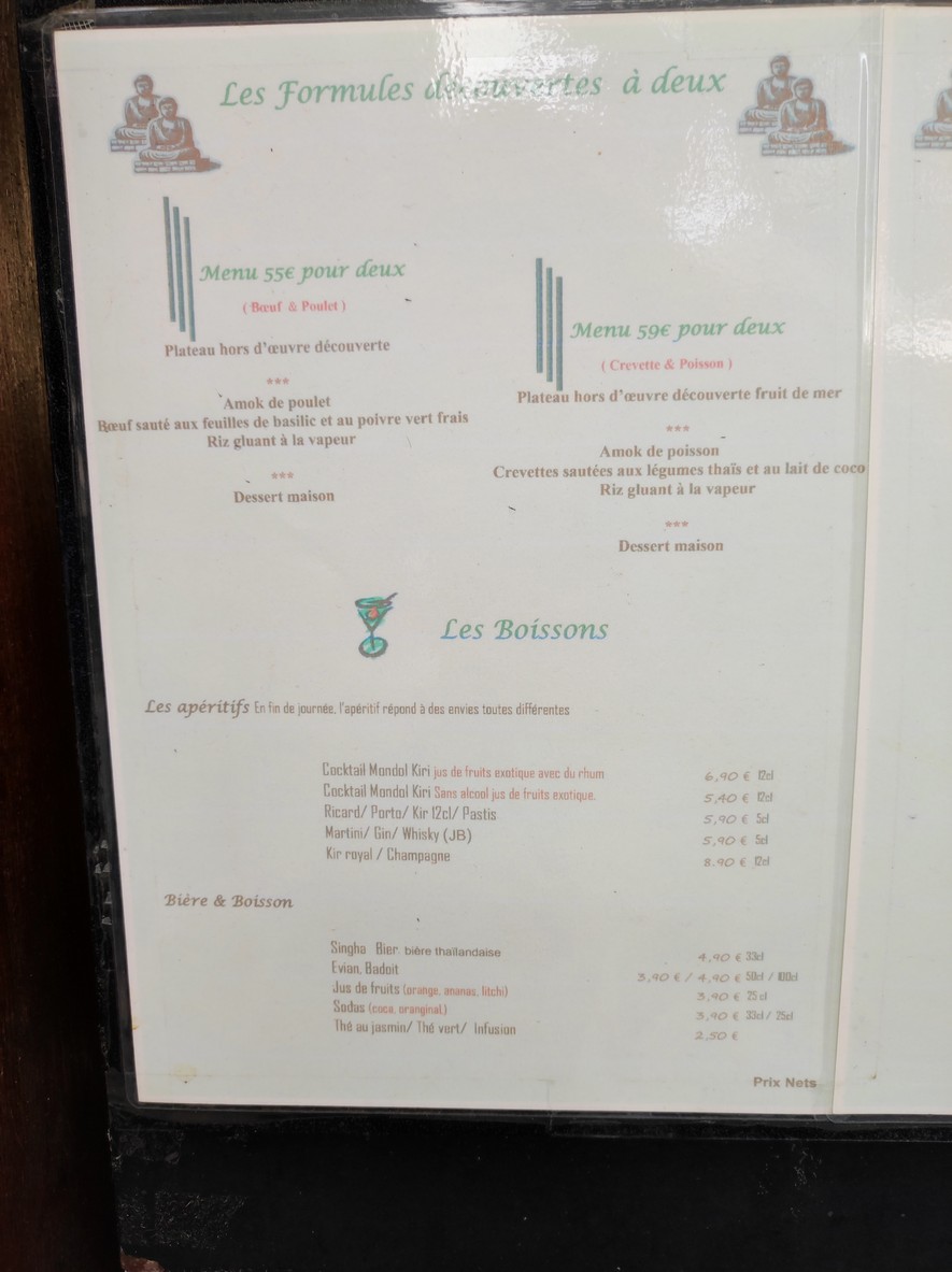 Mondol Kiri menu 4