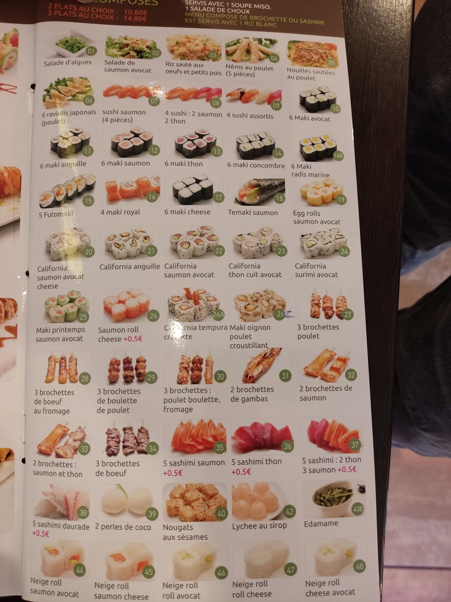 Sushi Sakanaya menu 3