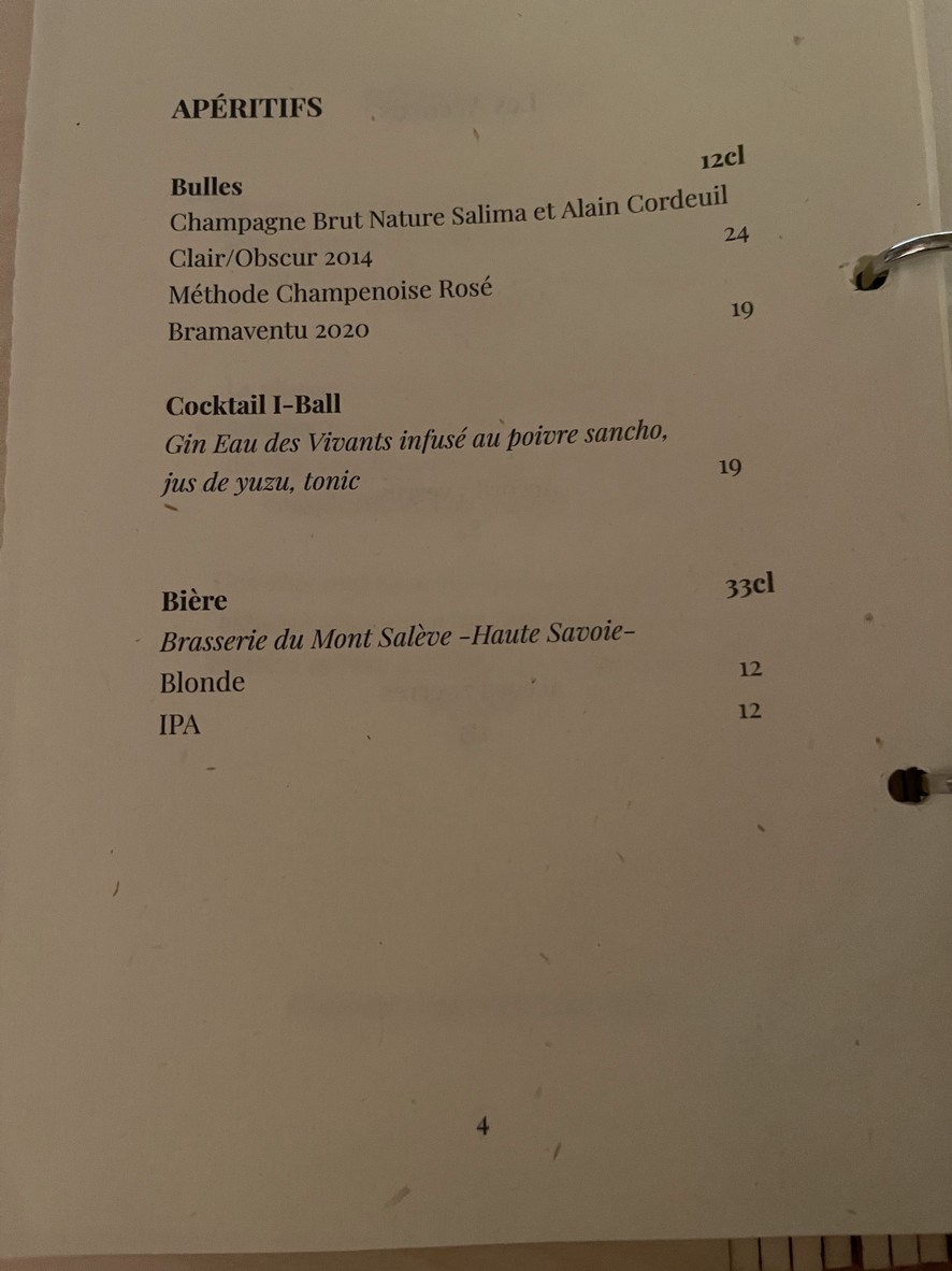 Sola menu 1