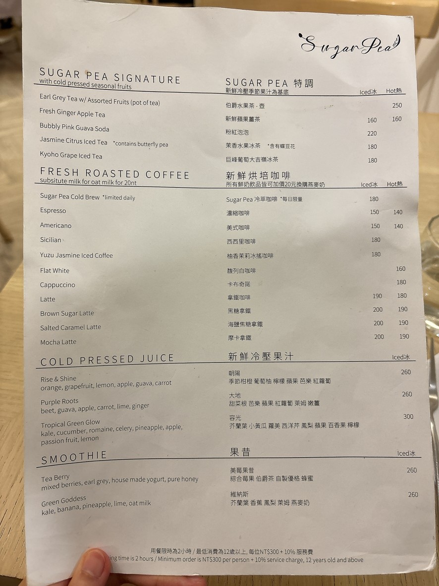 SUGAR PEA CAFE & KITCHEN menu 3