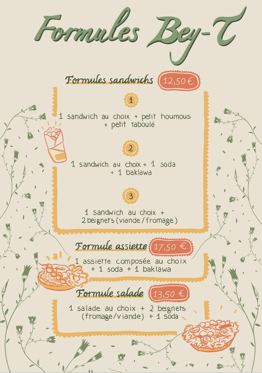 Bey-T menu 1