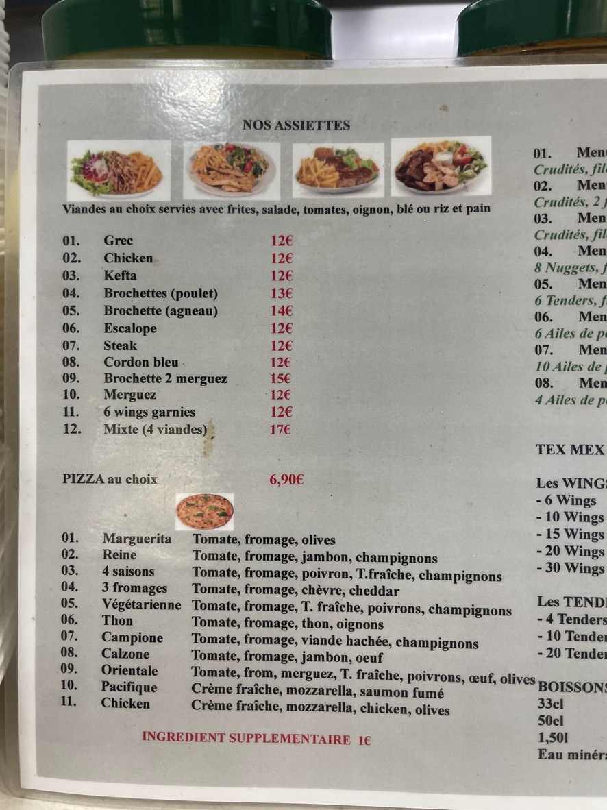 Les Délices de Reuilly menu 3