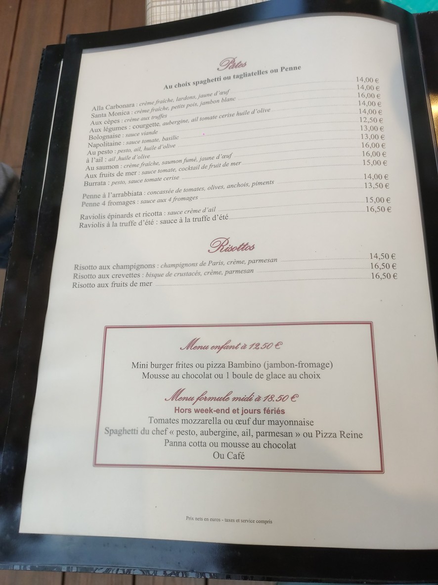 Restaurant Santa Monica menu 3