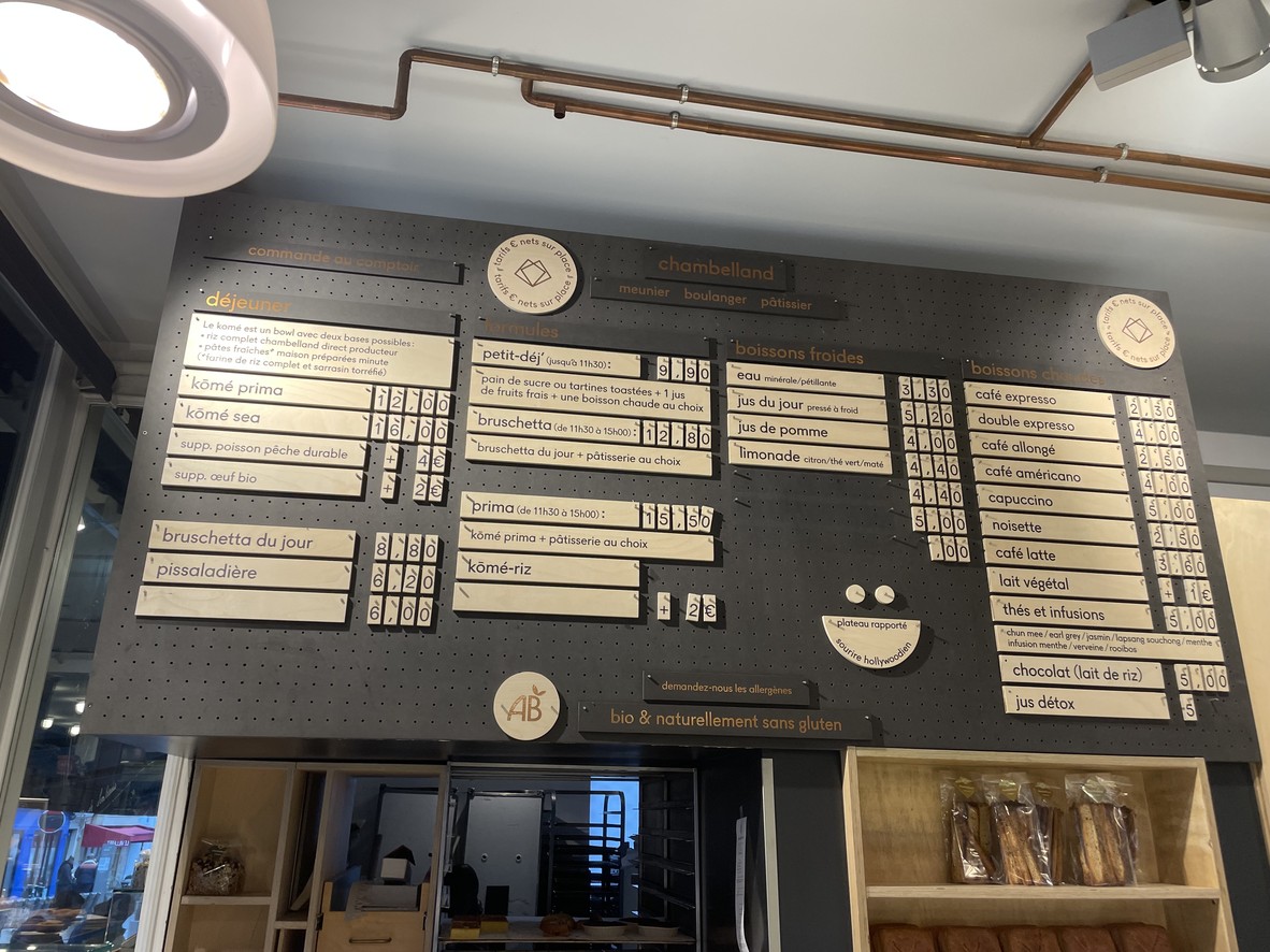 Boulangerie Chambelland menu 3
