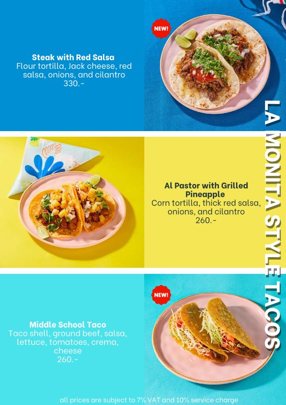 La Monita Mexican Restaurant menu 3