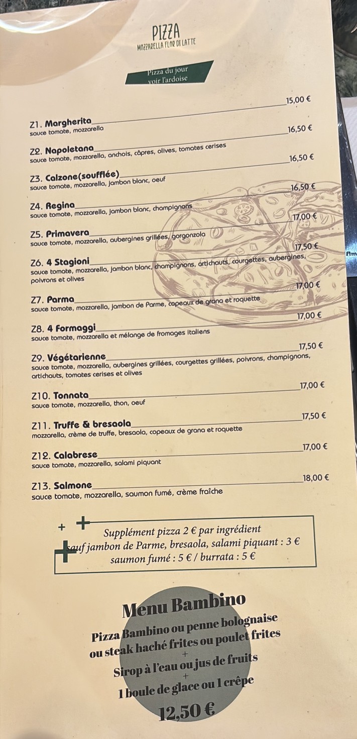 Restaurante Pietro Montparnasse menu 4