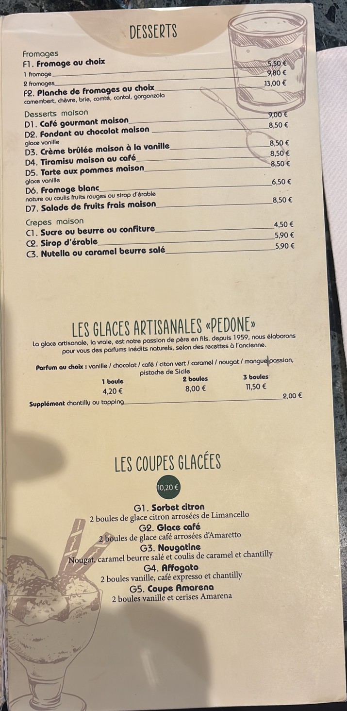 Restaurante Pietro Montparnasse menu 5