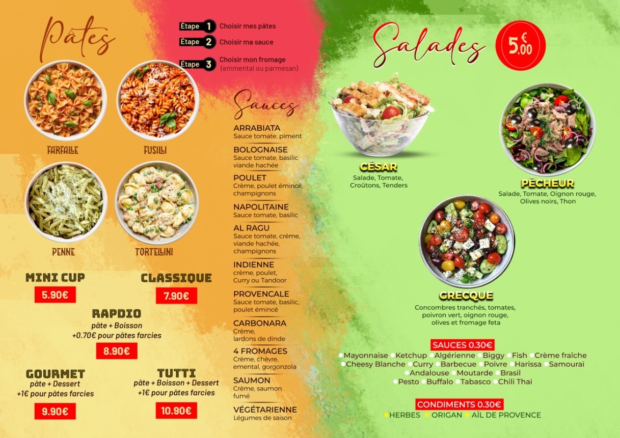 Feast Café menu 3