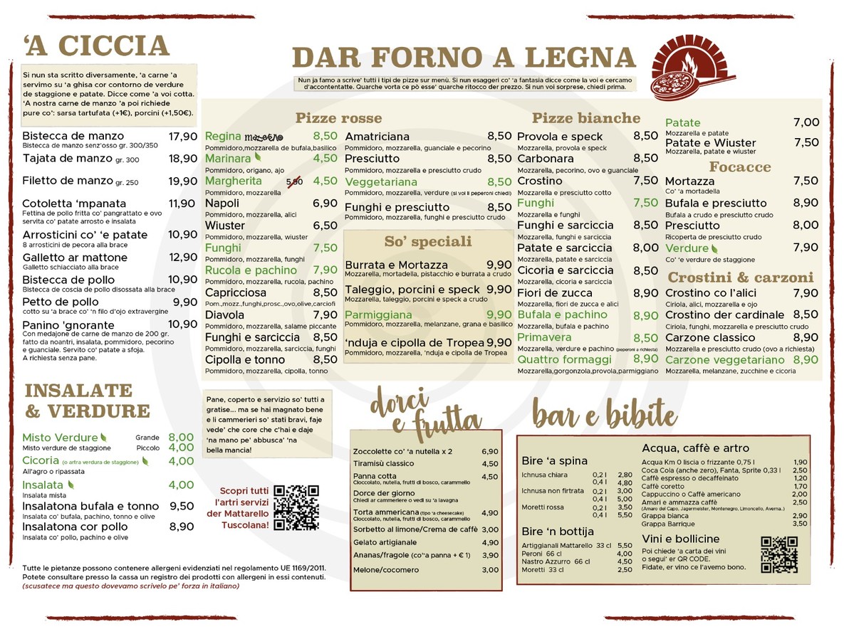 ANVEDI TUSCOLANA menu 1