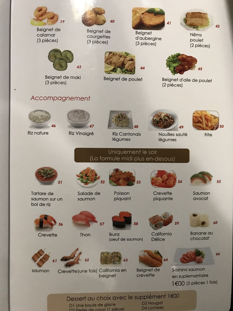 Muki Sushi menu 4