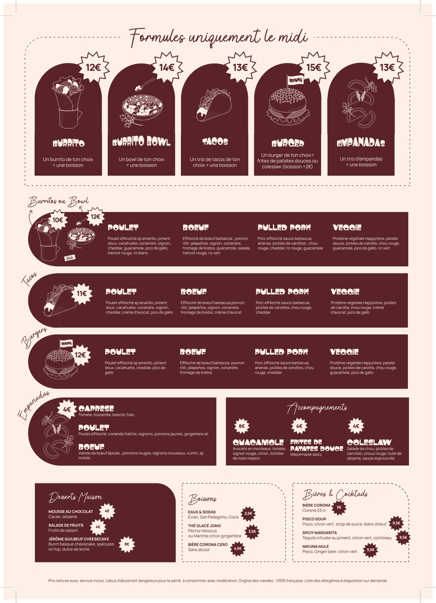 Mikuna menu 1