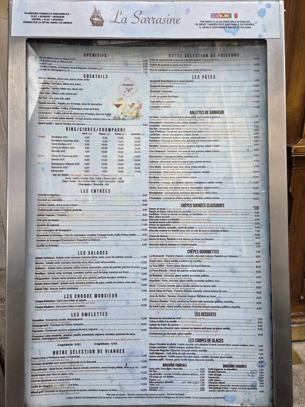 Crêperie Paris La Sarrasine