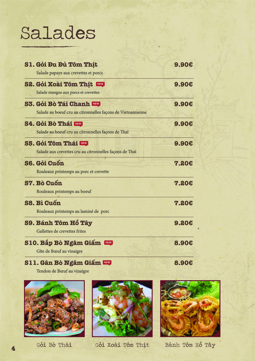 Pho Mui menu 1