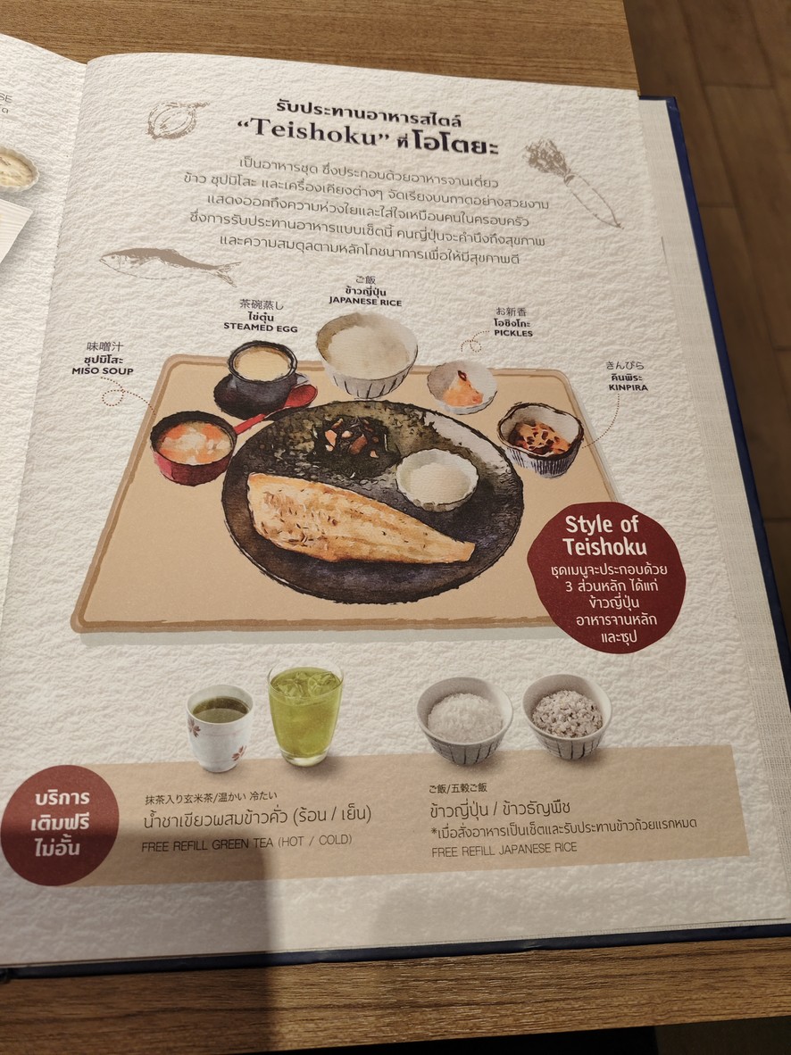 O-to-ya Cha-ka Rong-pha-ya-ban Ju-la Long-kon menu 1