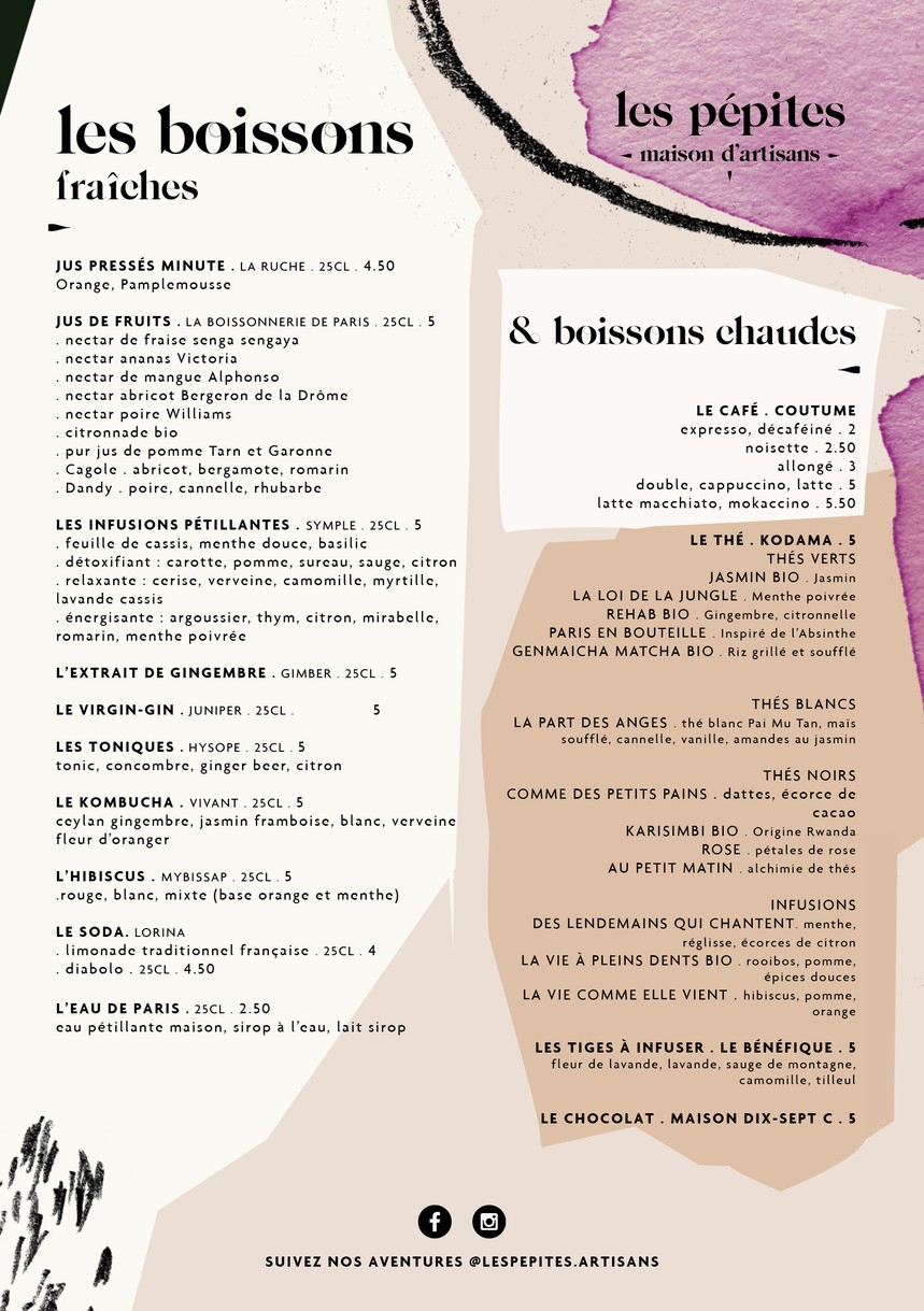 Les Pépites, maison d'artisans - Restaurant Paris 15 menu 4