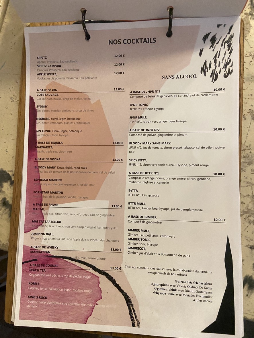 Les Pépites, maison d'artisans - Restaurant Paris 15 menu 5
