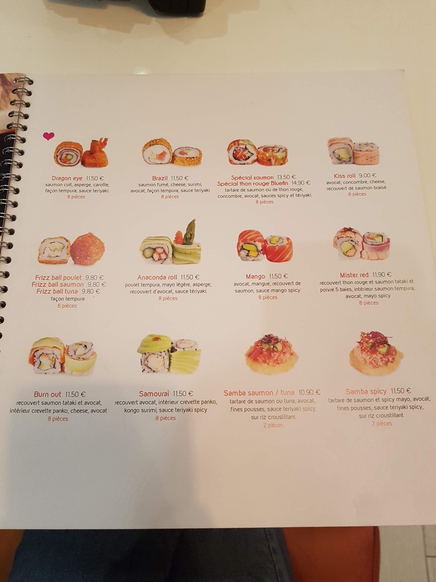 Bozen Iéna menu 2