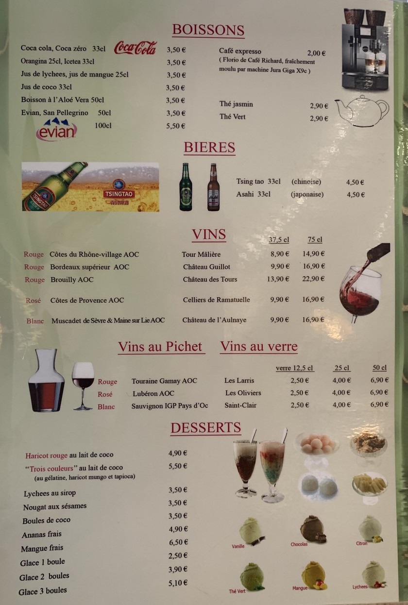 Restaurante PHO 20 menu 2