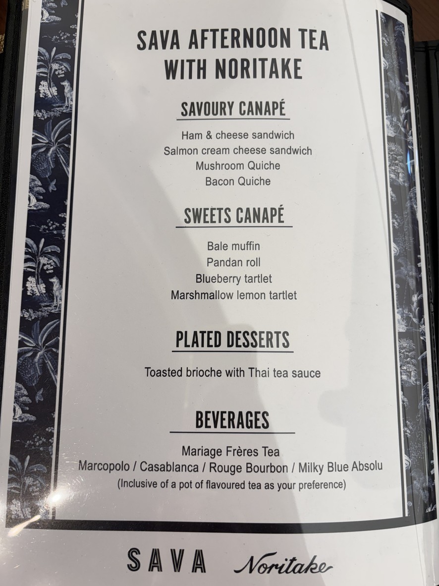 Sava Central Chidlom menu 4