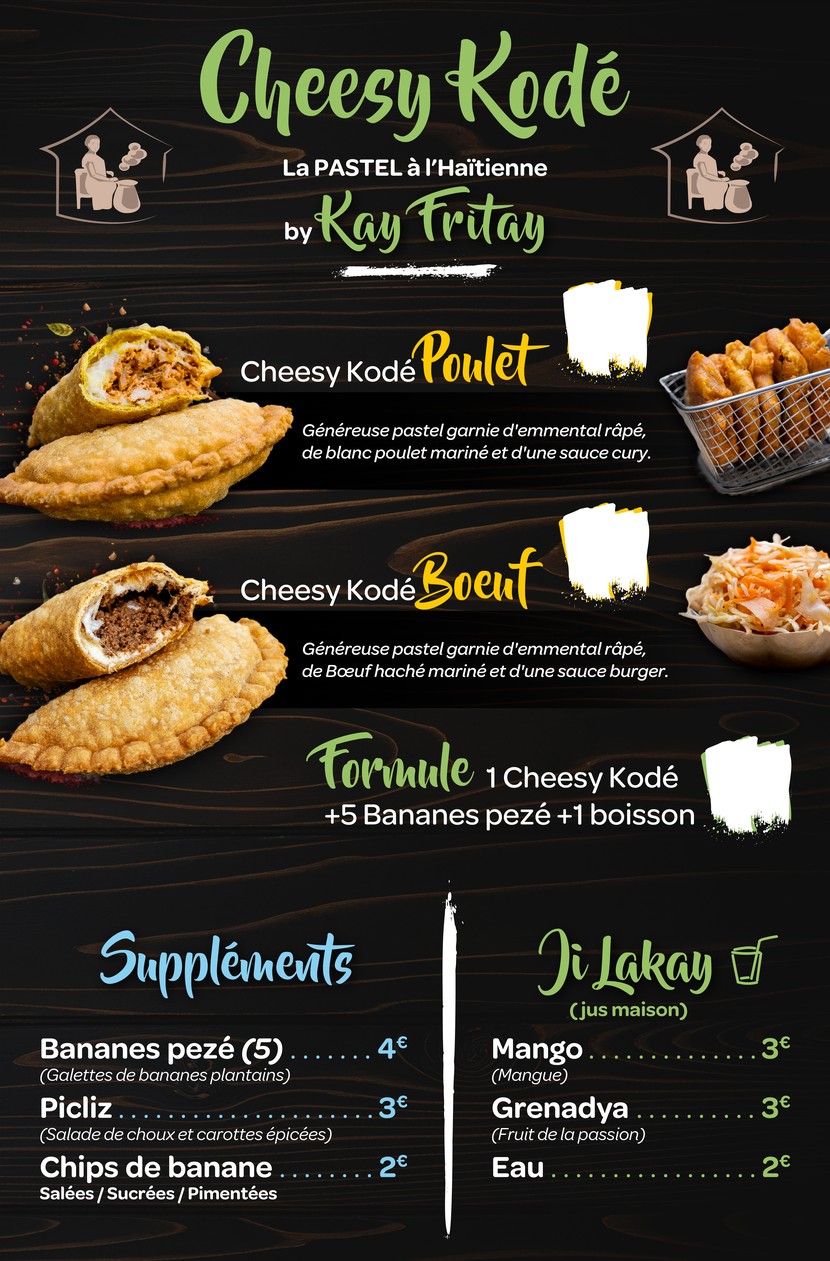 Kay Fritay menu 2
