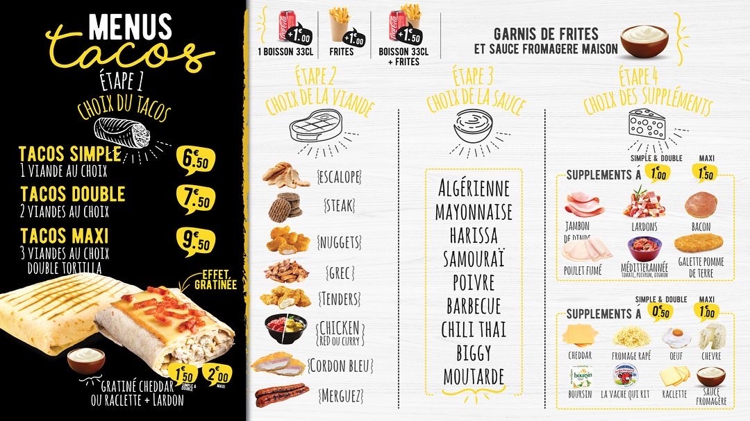 Pépé Santana menu 3