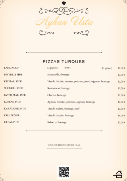 Ayhan Usta 餐厅 menu 4