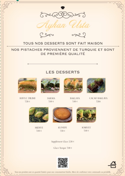 Ayhan Usta 餐厅 menu 6