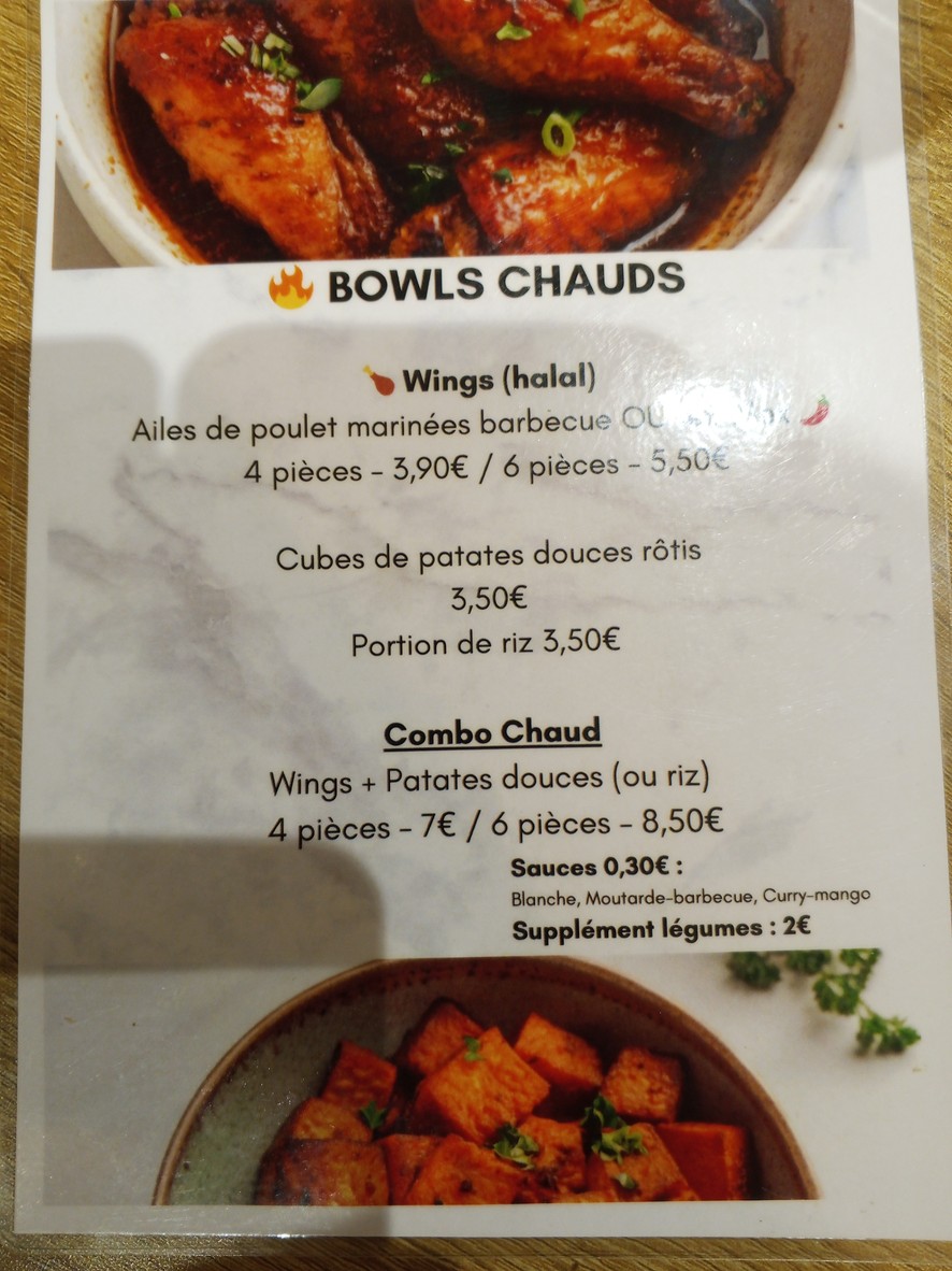 BOWLFOOD menu 2