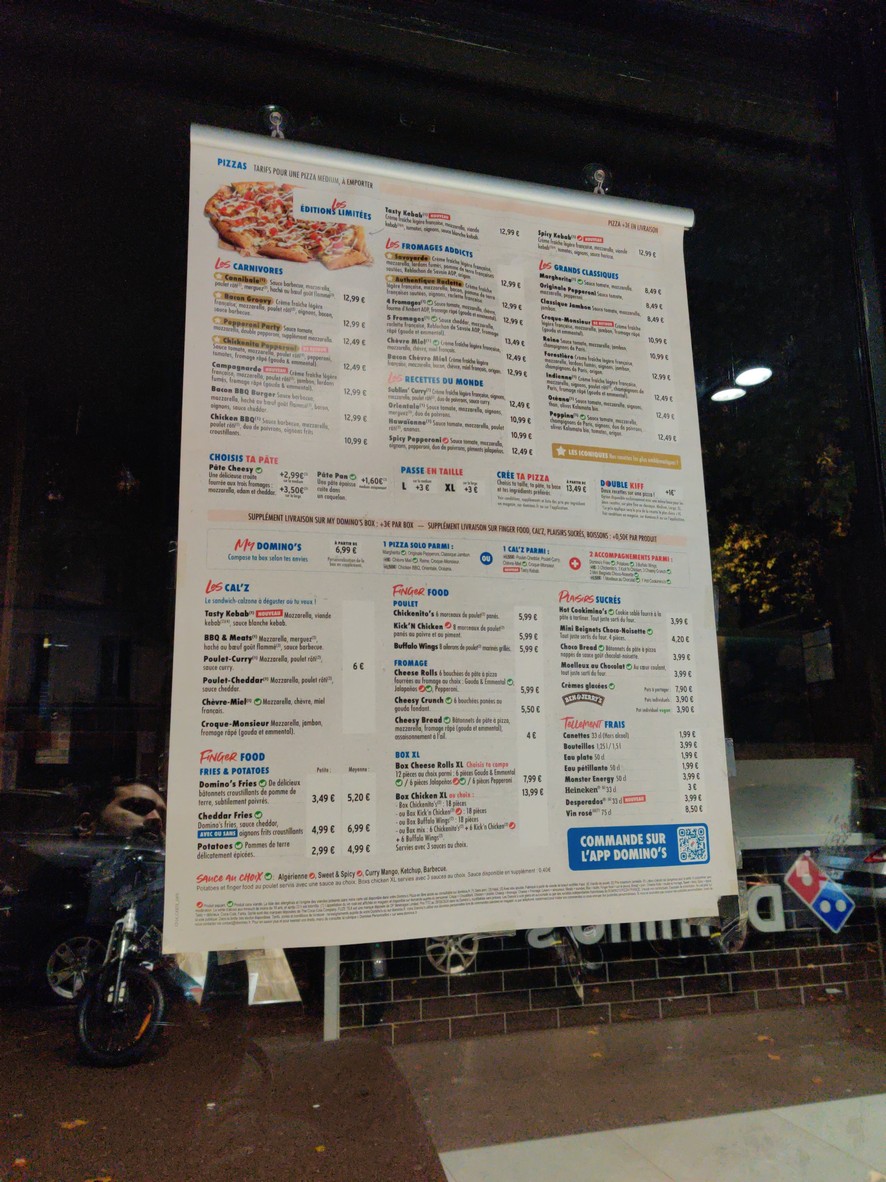 Domino's Pizza Clichy menu 1