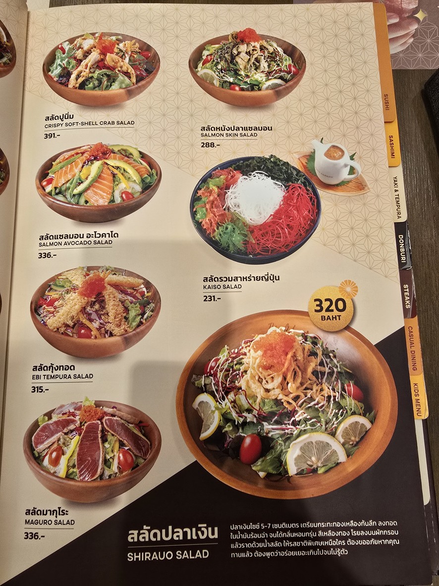 KABOCHA SUSHI @111 PRADITMANUTHAM (ชั้น 1) menu 2