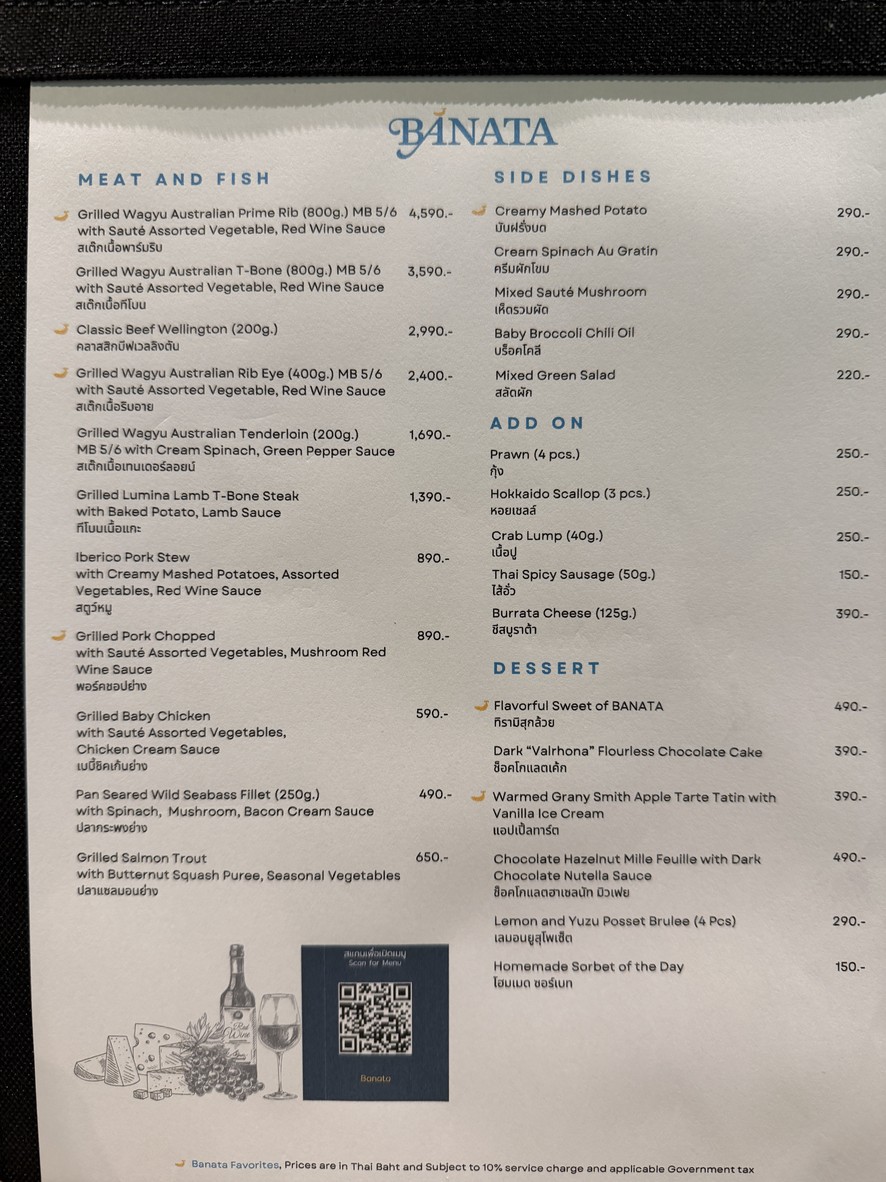 Banata menu 2